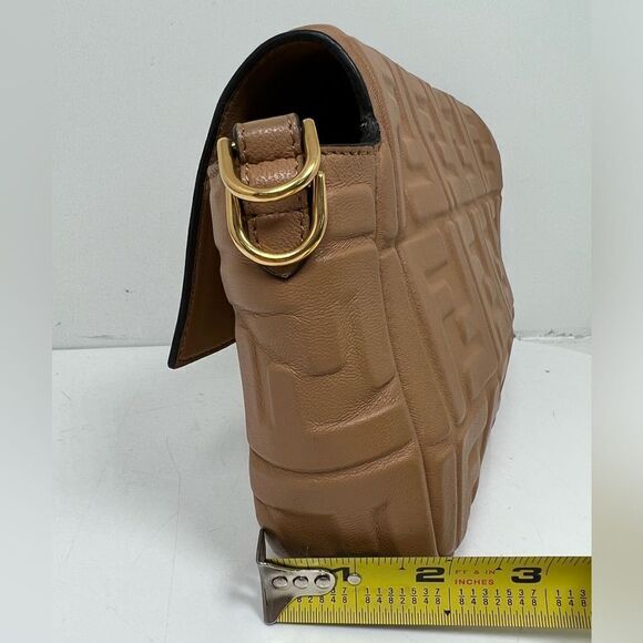 Fendi Baguette Zucca Shoulder Bag Medium brown Leather - Picture 14 of 14